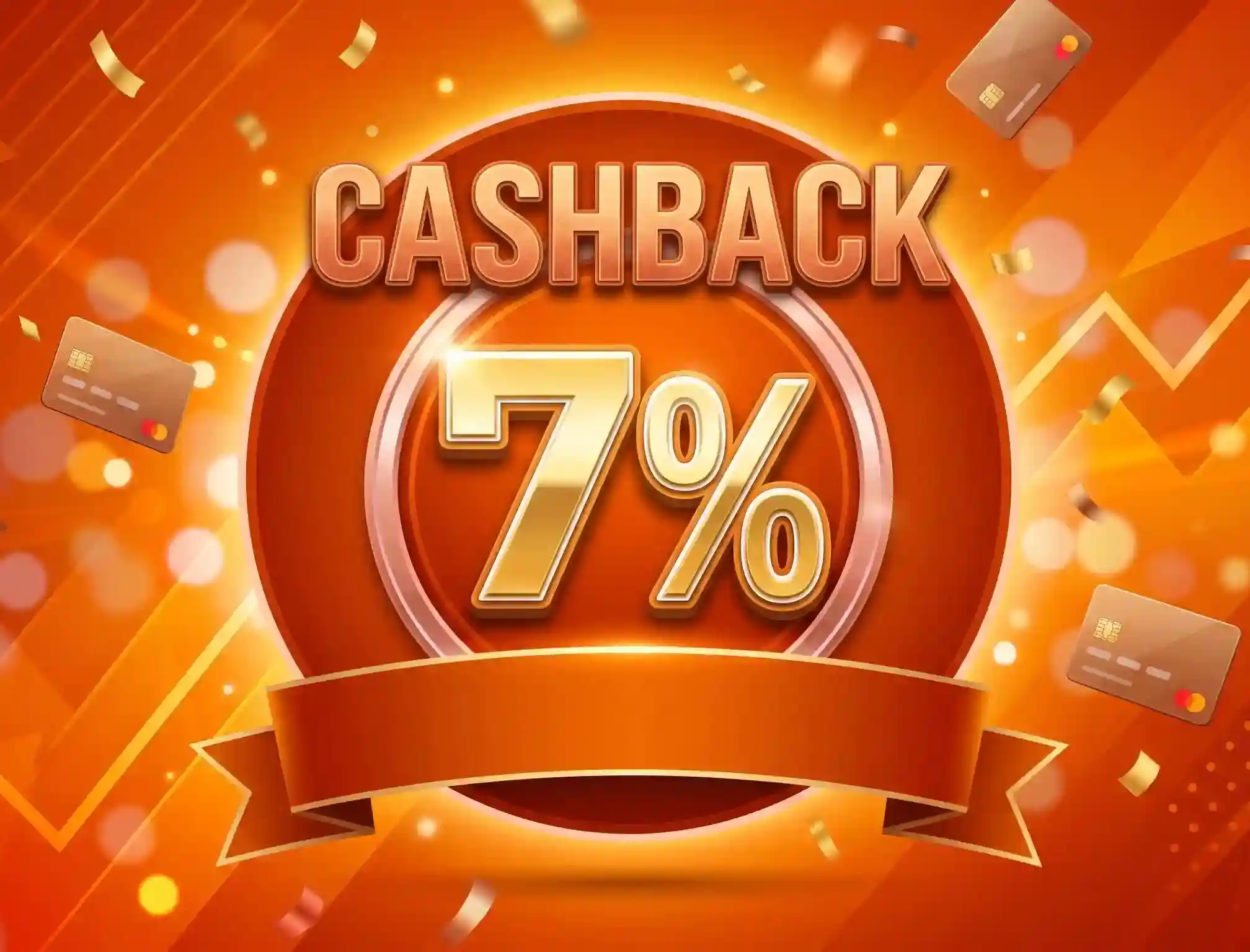 Cashback bonus på 7 procent