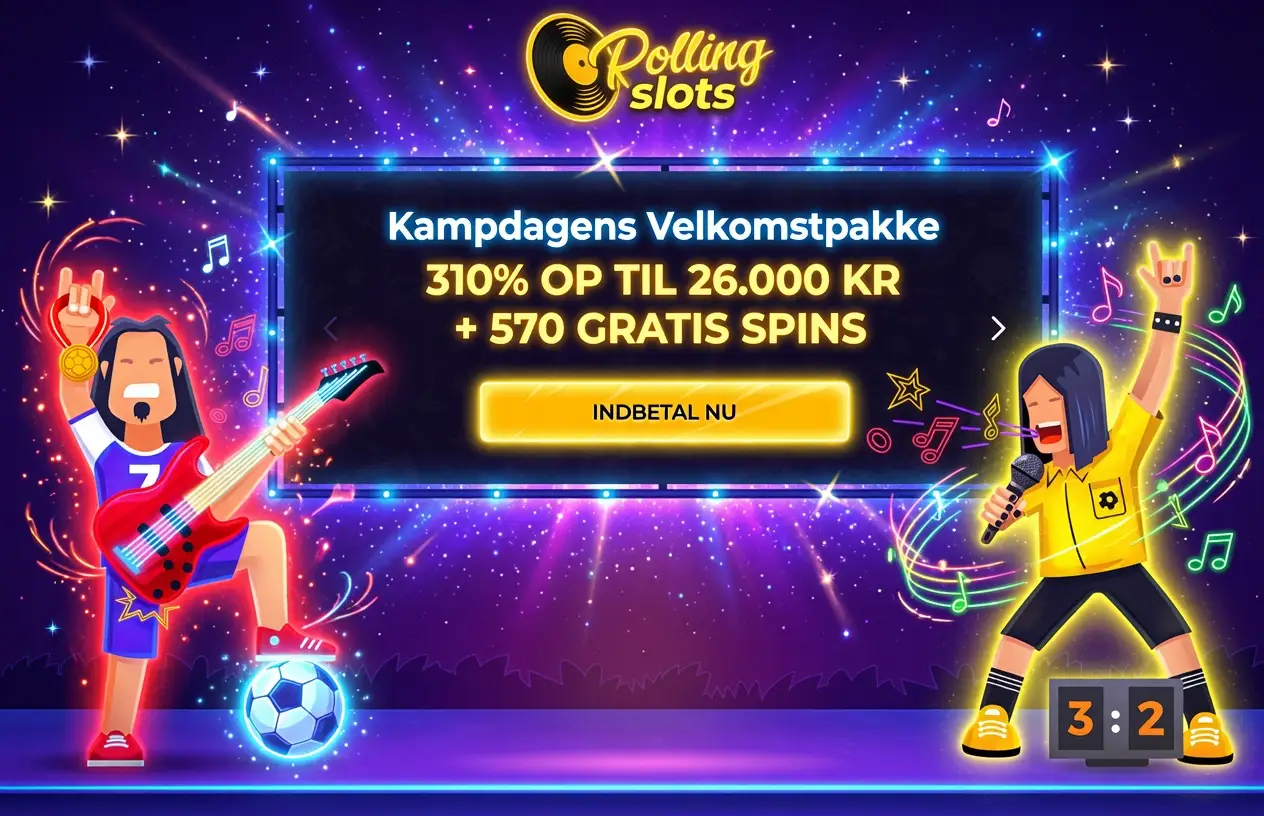 Rolling Slots Casino velkomstpakke